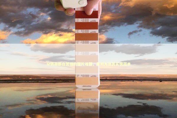 分销商都在苦恼的图片难题，用对方法其实很简单